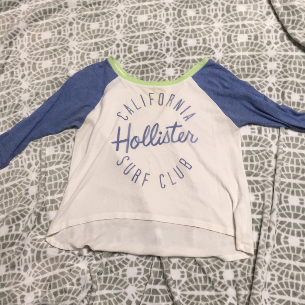 Blue baseball tee